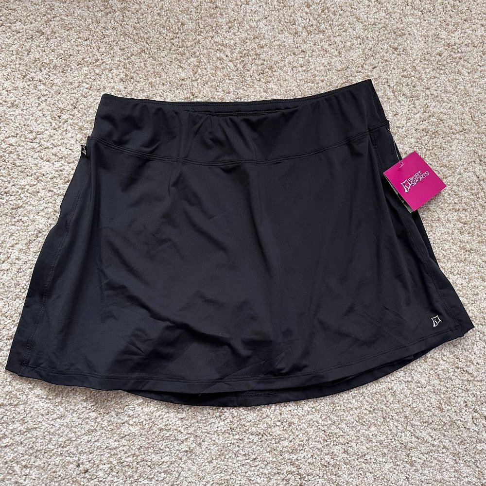 Gym Girl Ultra Skirt, Large, NEW, Black
